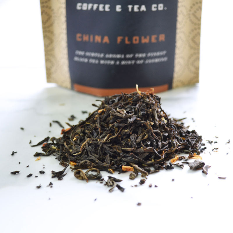 china flower loose leaf black tea