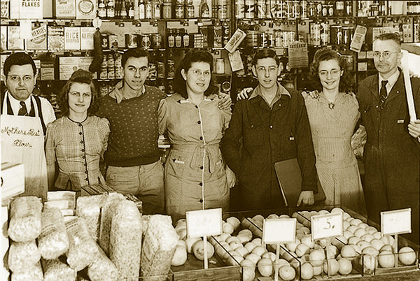 Workers at the historic Amana general store