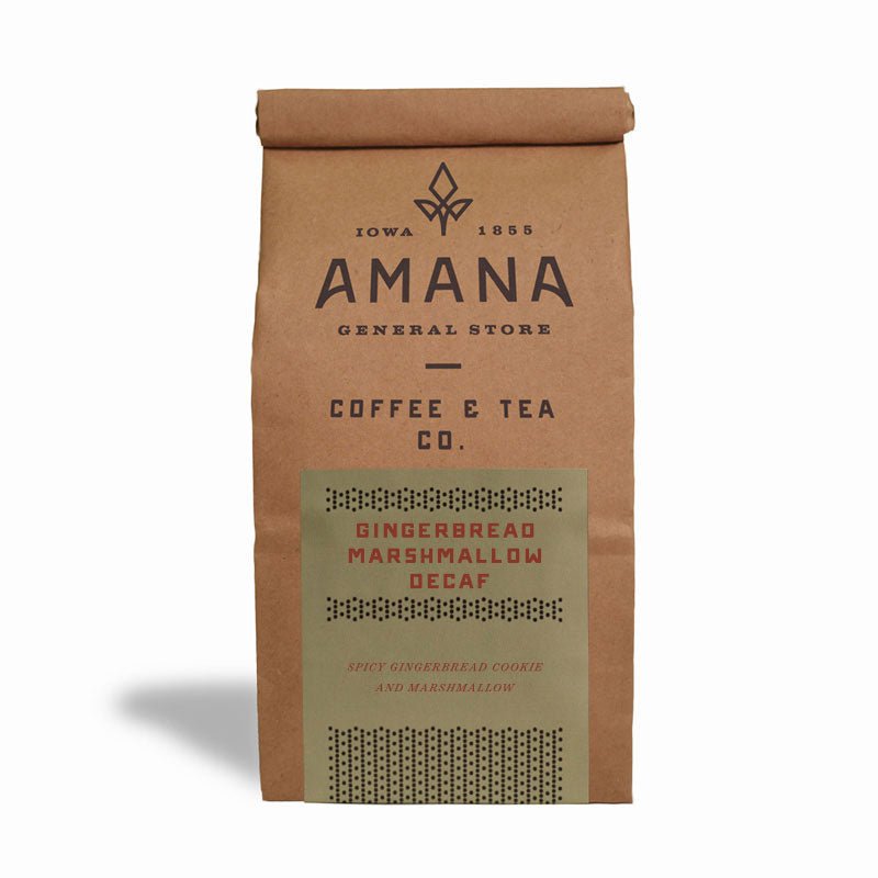 Gingerbread Marshmallow Decaf Coffee - Amana Coffee & Tea