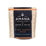 Load image into Gallery viewer, bag of amana black currant decaf tea
