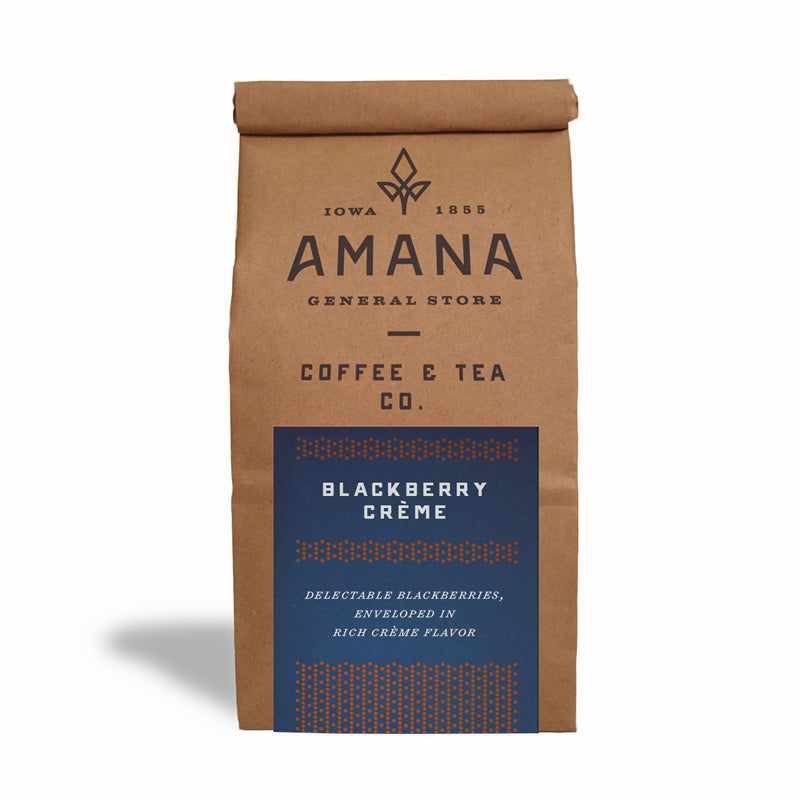 bag of amana blackberry creme coffee