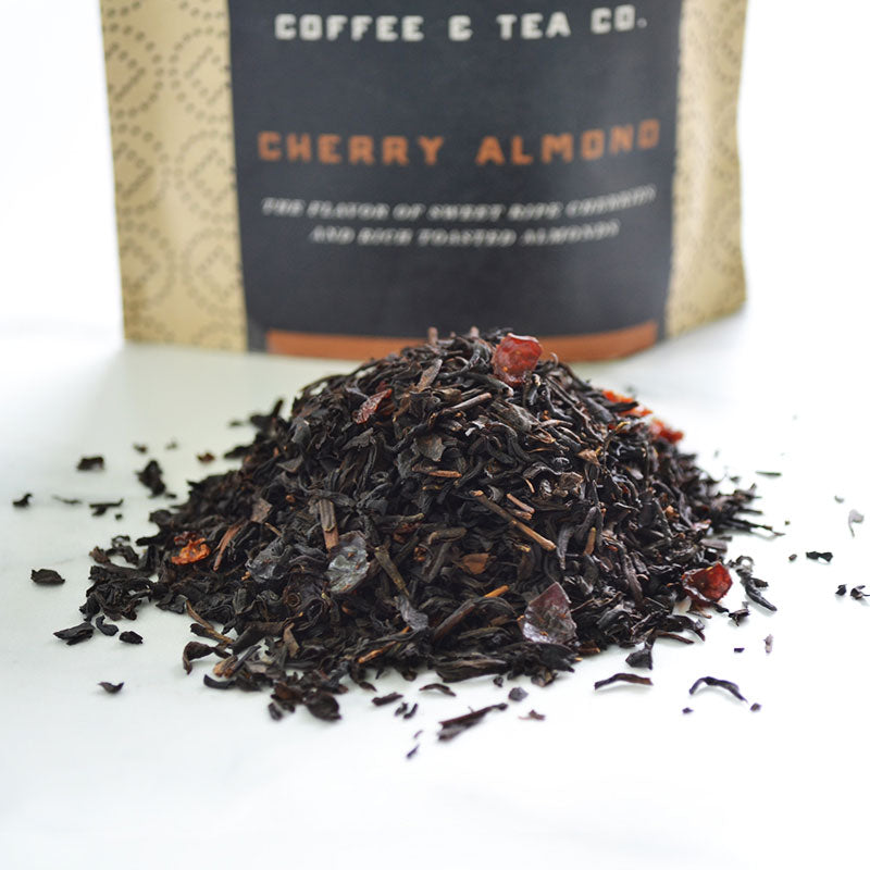 cherry almond loose leaf black tea