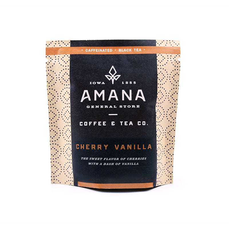 bag of amana cherry vanilla tea