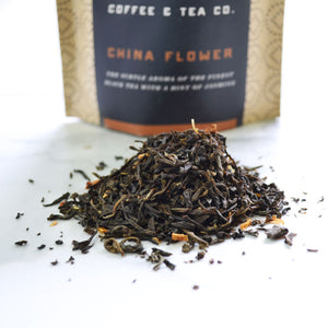 china flower loose leaf black tea