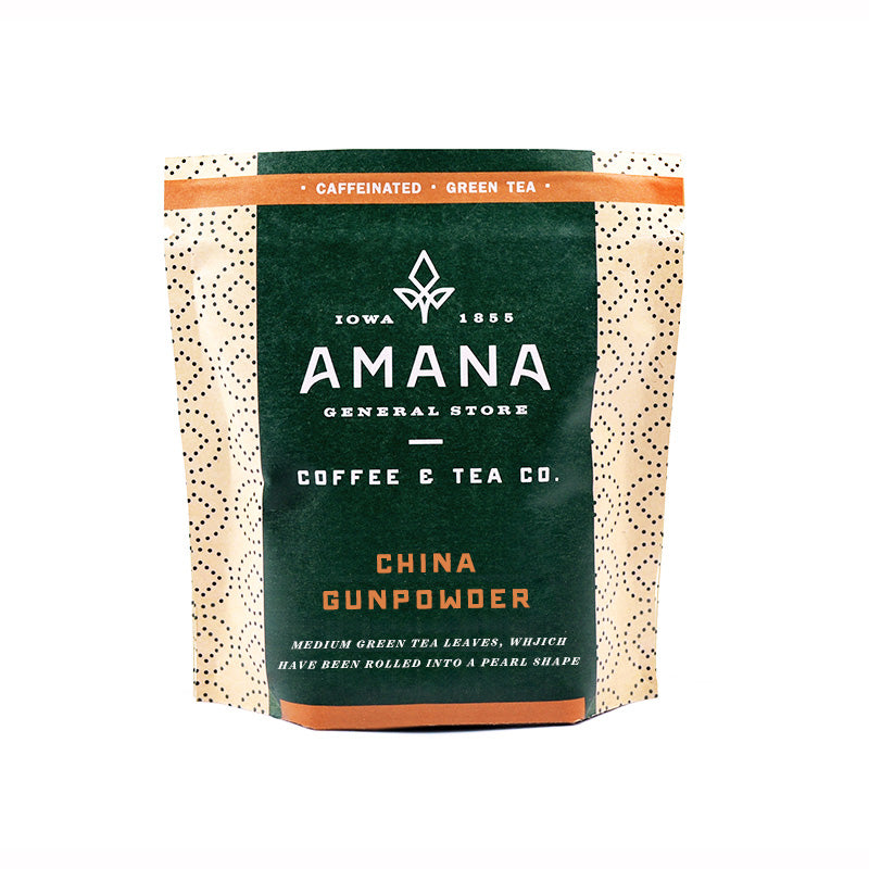 bag of amana china gunpowder green tea