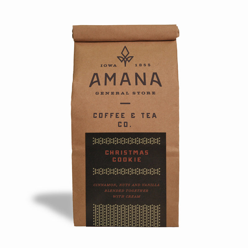 bag of amana christmas cookie coffee