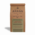 Load image into Gallery viewer, bag of amana christmas creme decaf coffee
