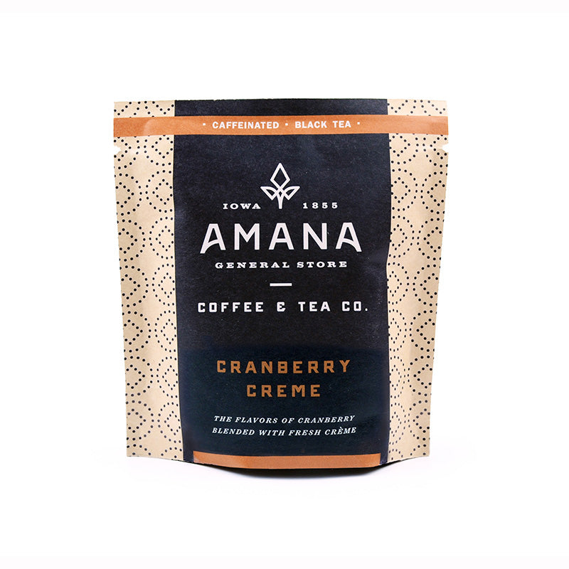 bag of amana cranberry creme tea