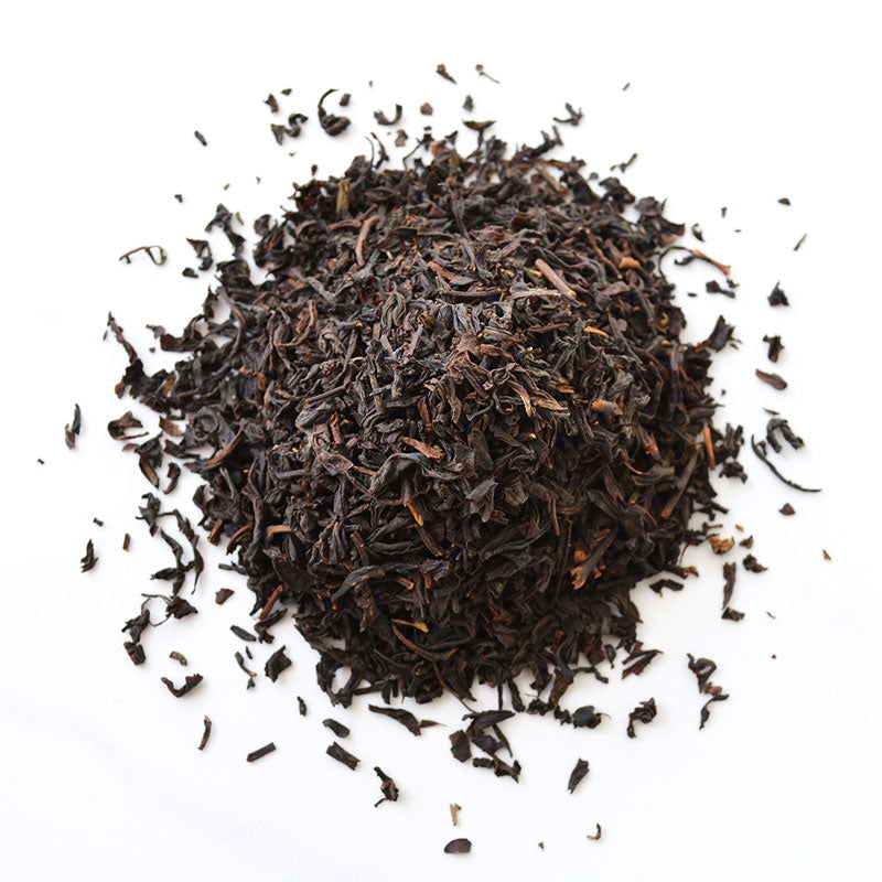 texture of earl grey loose leaf black tea