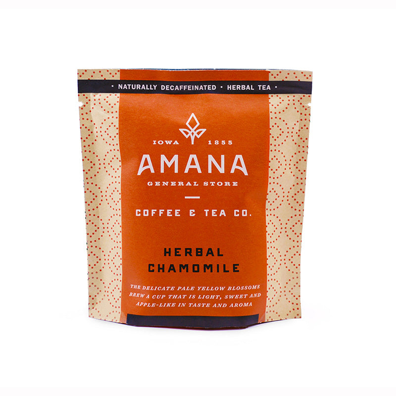 bag of amana herbal chamomile herbal tea