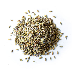 texture of lavender petals loose leaf herbal tea