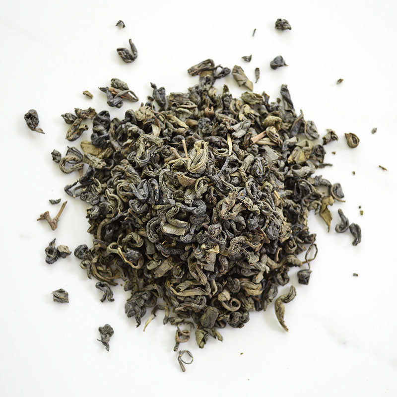 texture of imperial garden loose leaf green tea