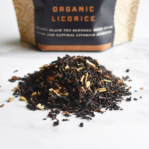 organic licorice loose leaf black tea