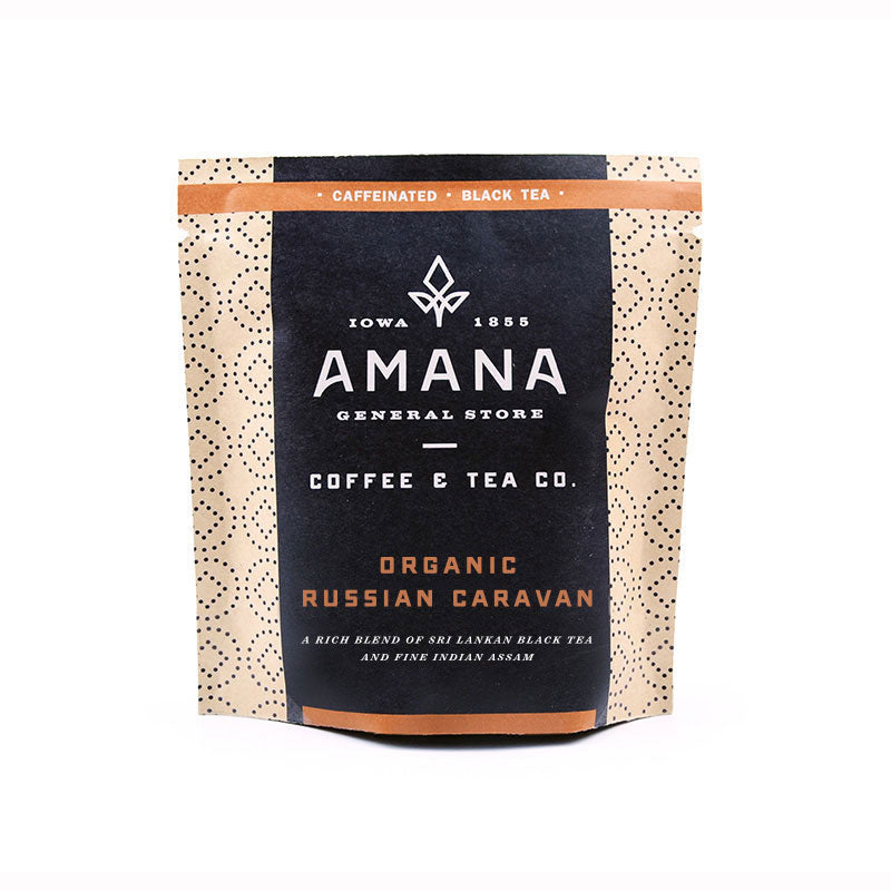 bag of Amana organic Russian caravan tea