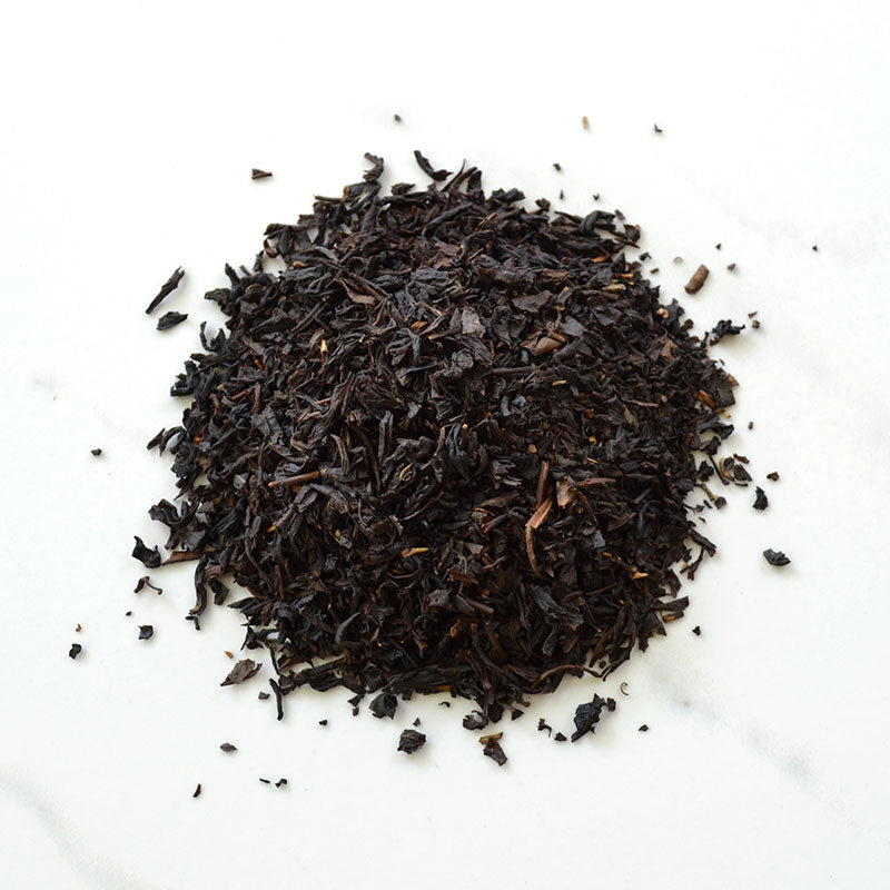 texture of plum loose leaf black tea
