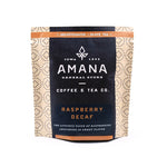Load image into Gallery viewer, bag of amana raspberry decaf tea
