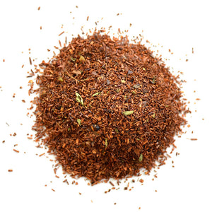 texture of red vanilla loose leaf red tea