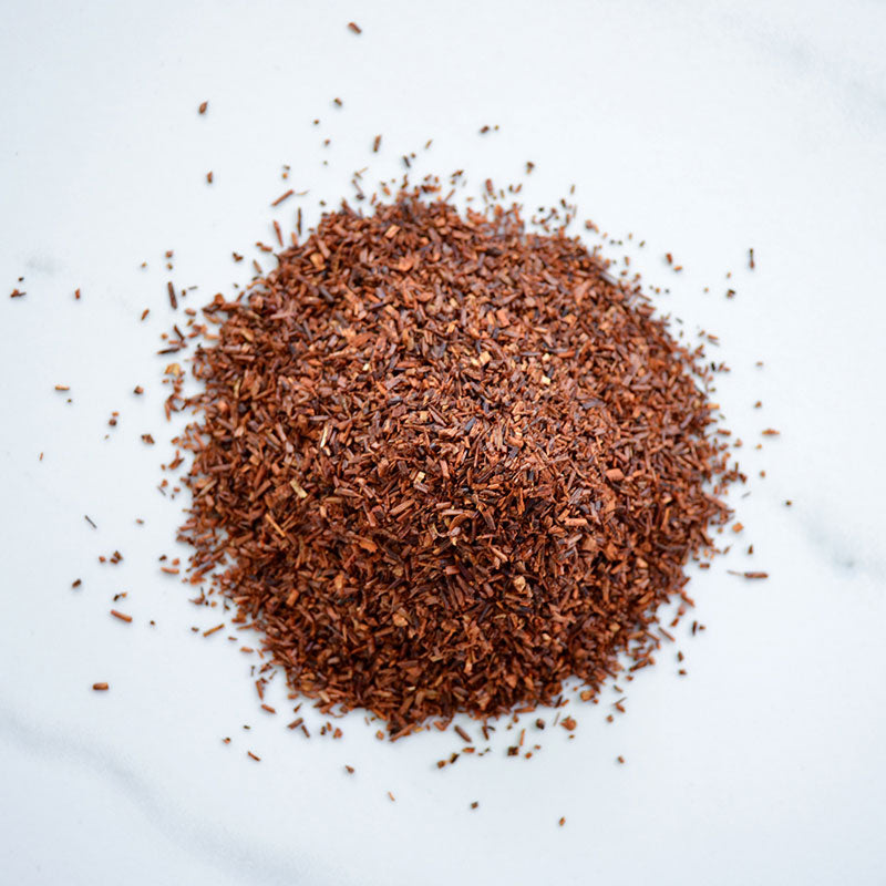 texture of south african rooibos loose leaf red tea
