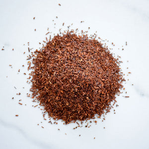 texture of south african rooibos loose leaf red tea