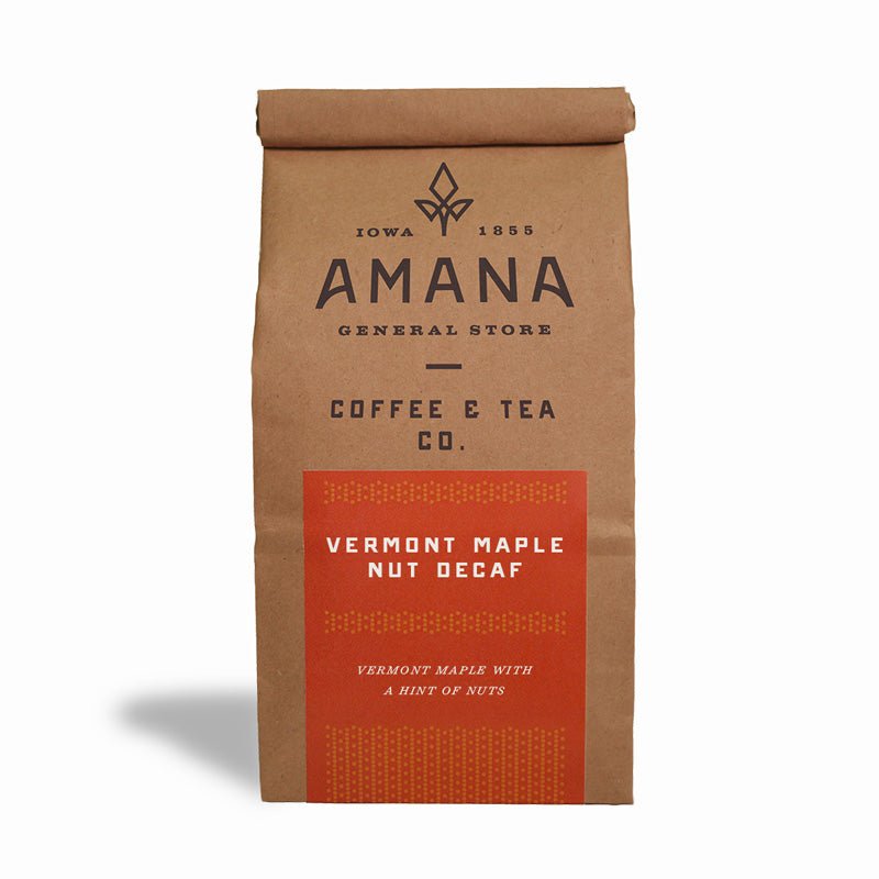 Vermont Maple Nut Crunch Decaf Coffee - Amana Coffee & Tea